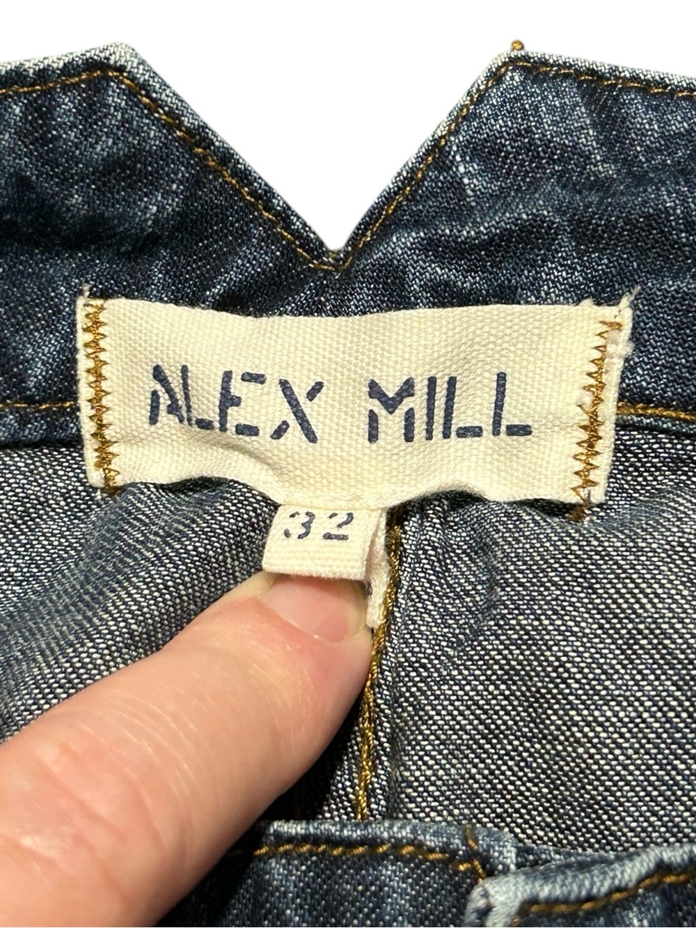 Alex Mill Women’s Buckle Back Jeans - 100% Cotton Denim, High Rise - Size 32 - Picture 4 of 7